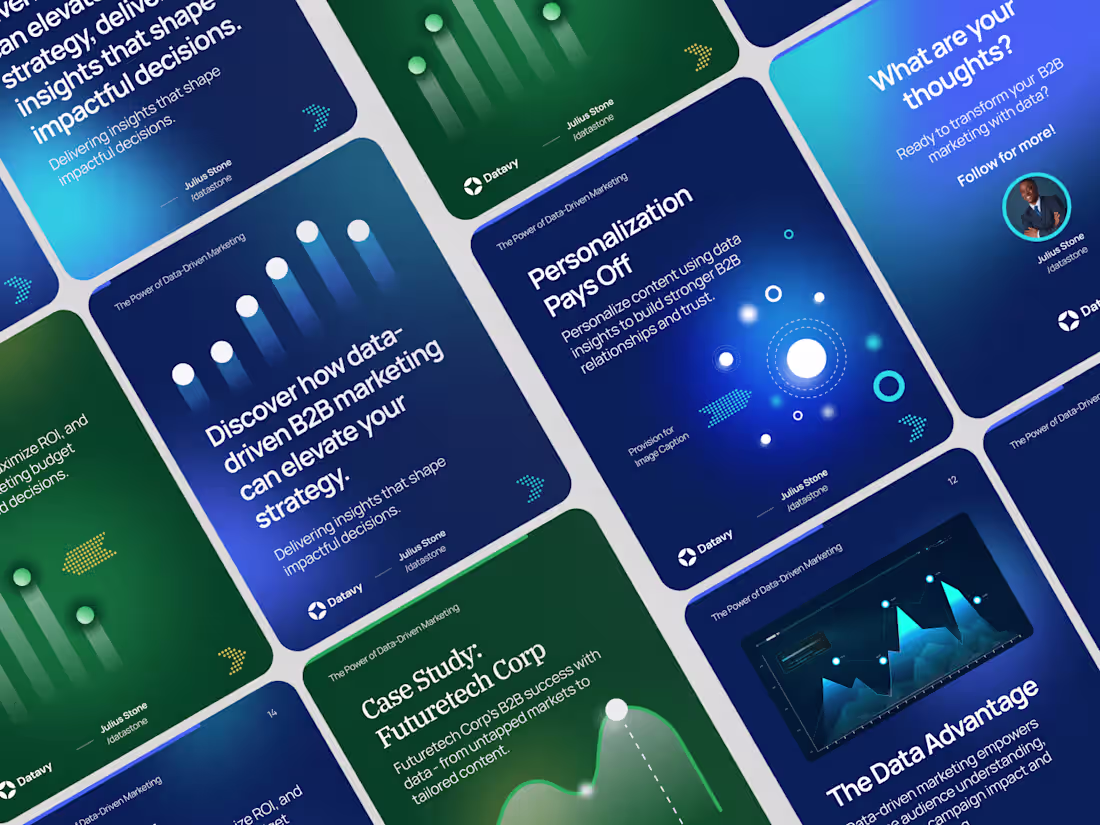 Cover image for Professional carousel design for B2B (Linkedin & Instagram)