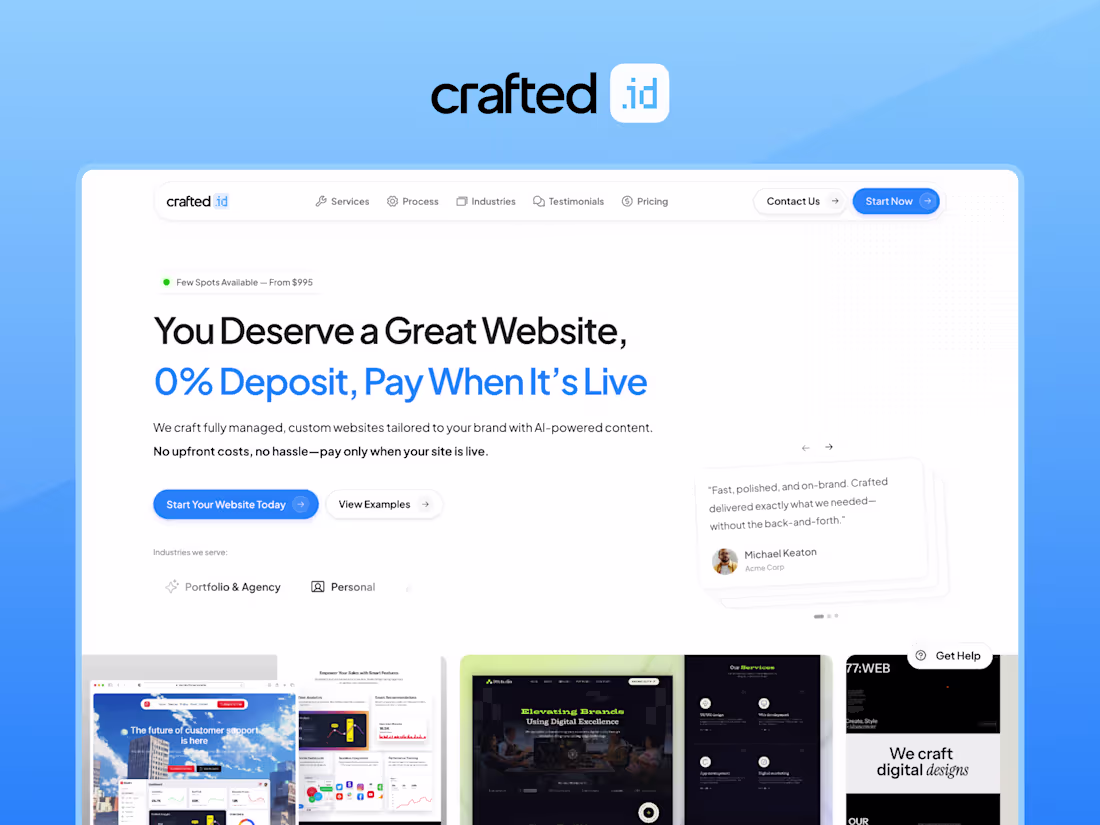 Cover image for Crafted.id | Responsive Website Development in Framer