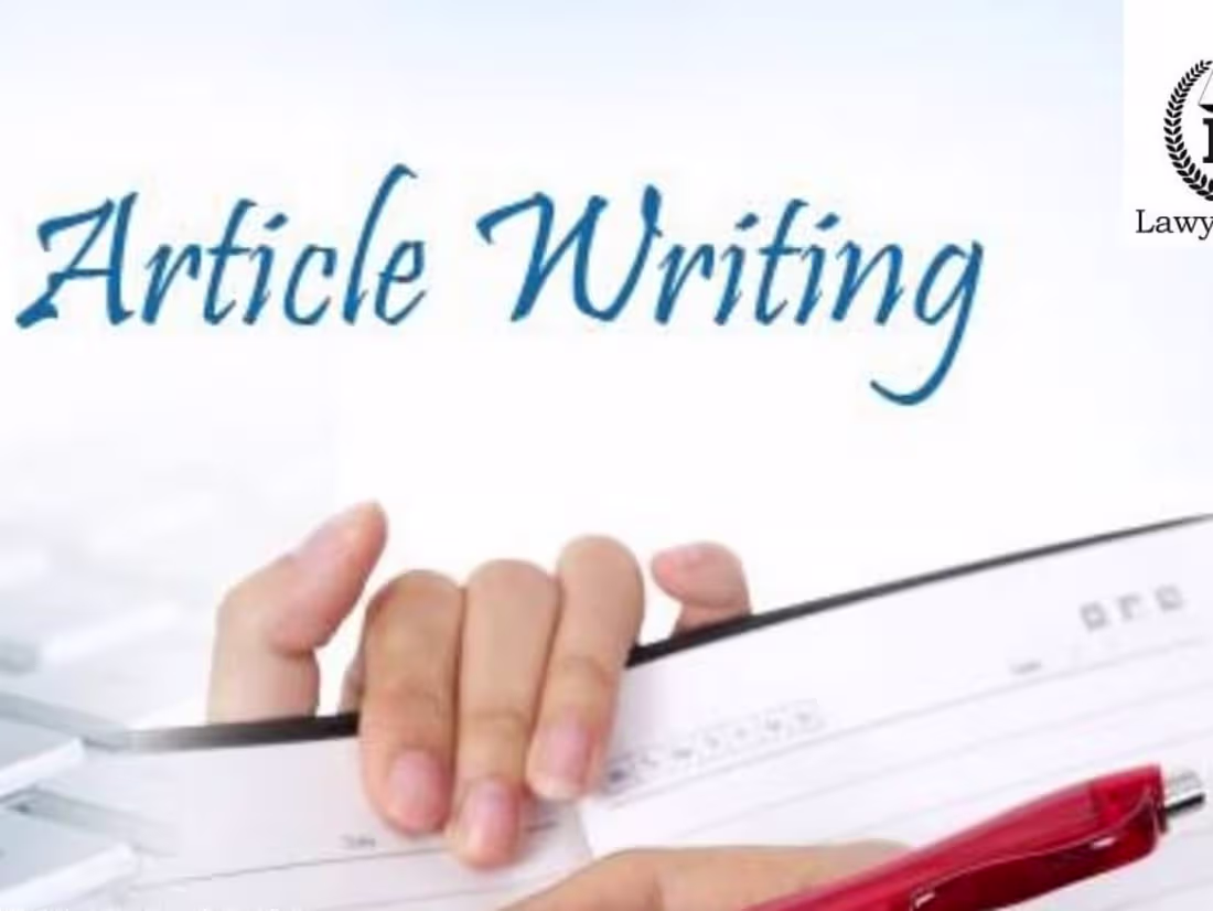 Cover image for Article writing on any topic with conclusion