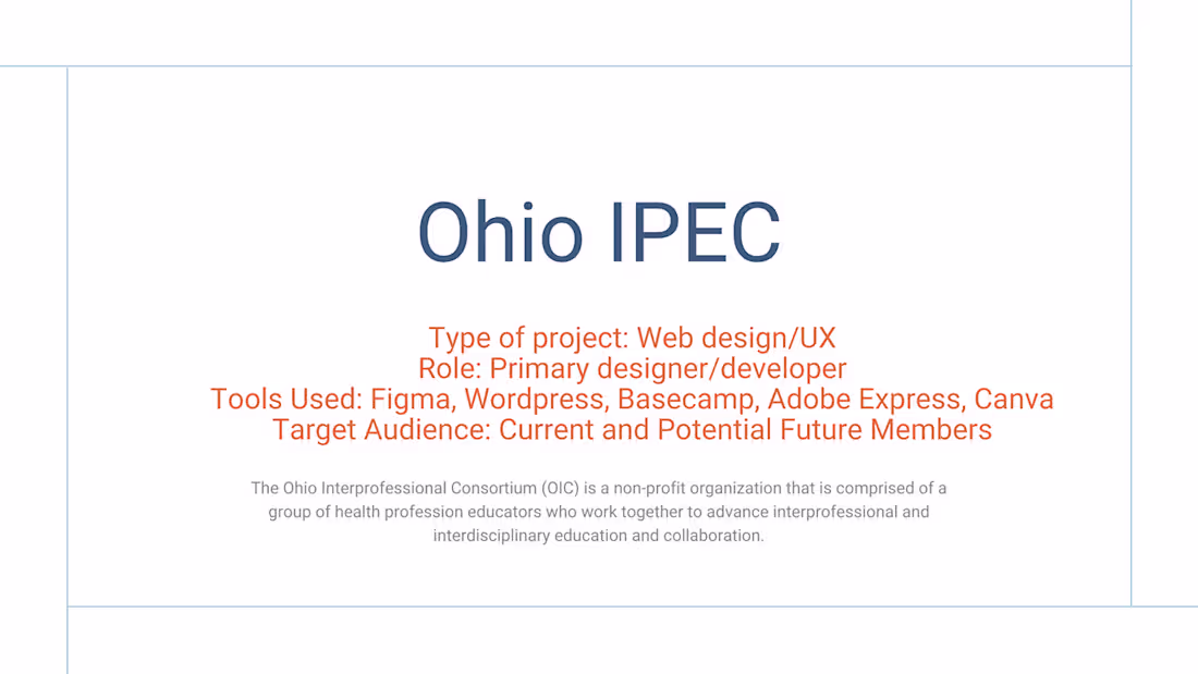 Cover image for Ohio IPEC Website