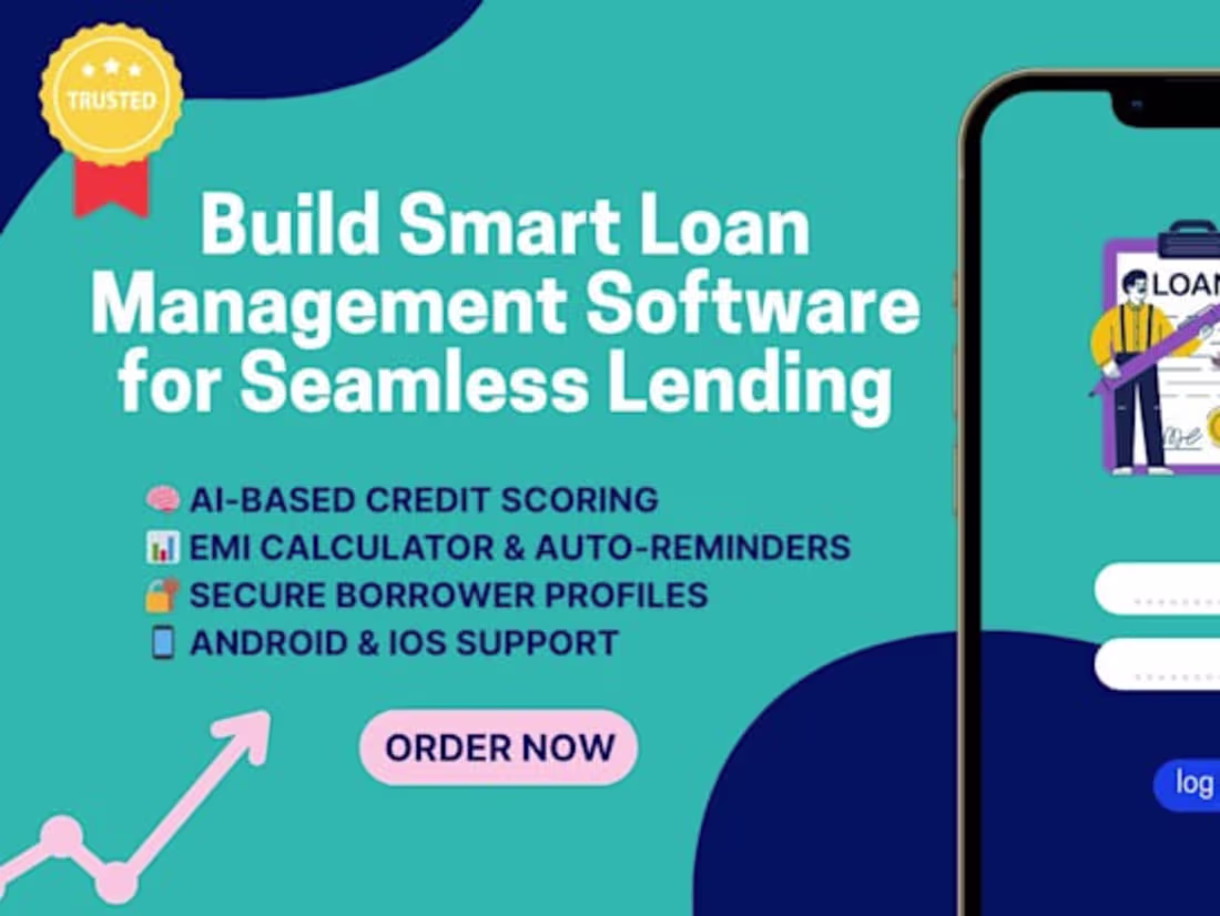 Cover image for I will develop custom loan management system & banking software