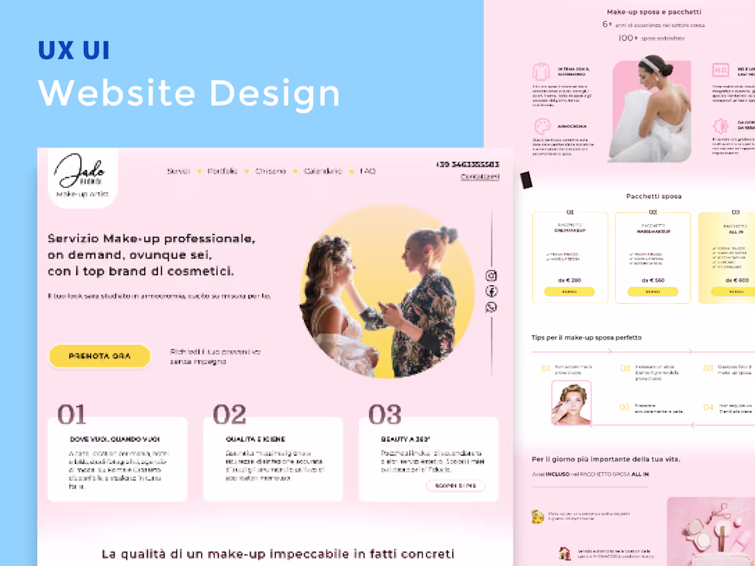 Cover image for Make-up artist website