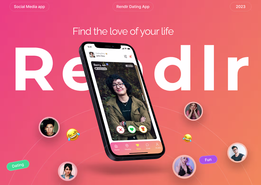Cover image for Rendlr : Modern Dating app Featured with gamification.