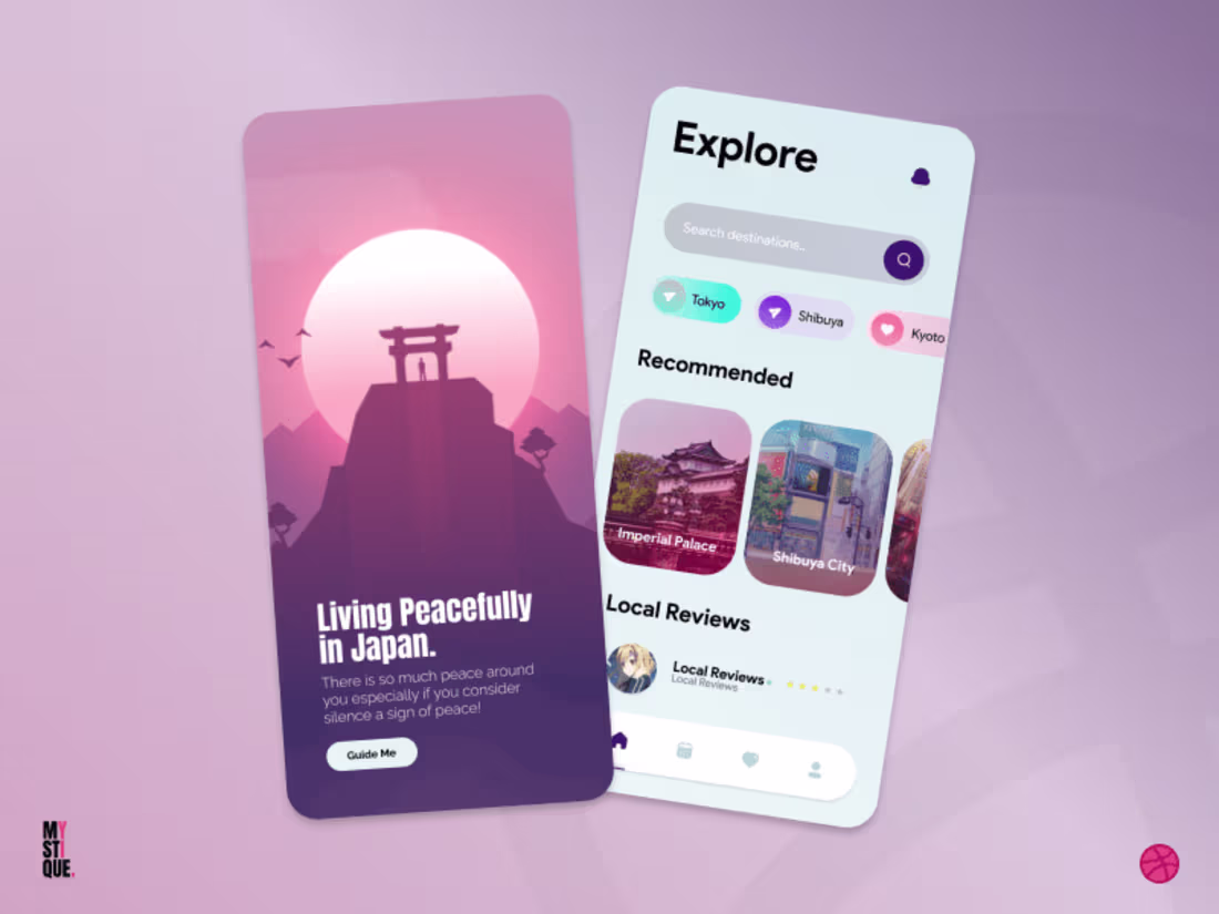 Cover image for Travel App - UI Design