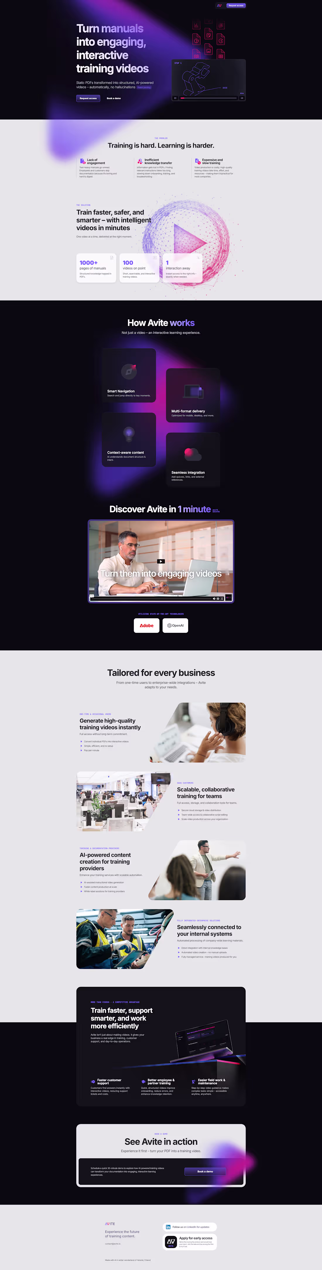 Cover image for Turn manuals into interactive training videos