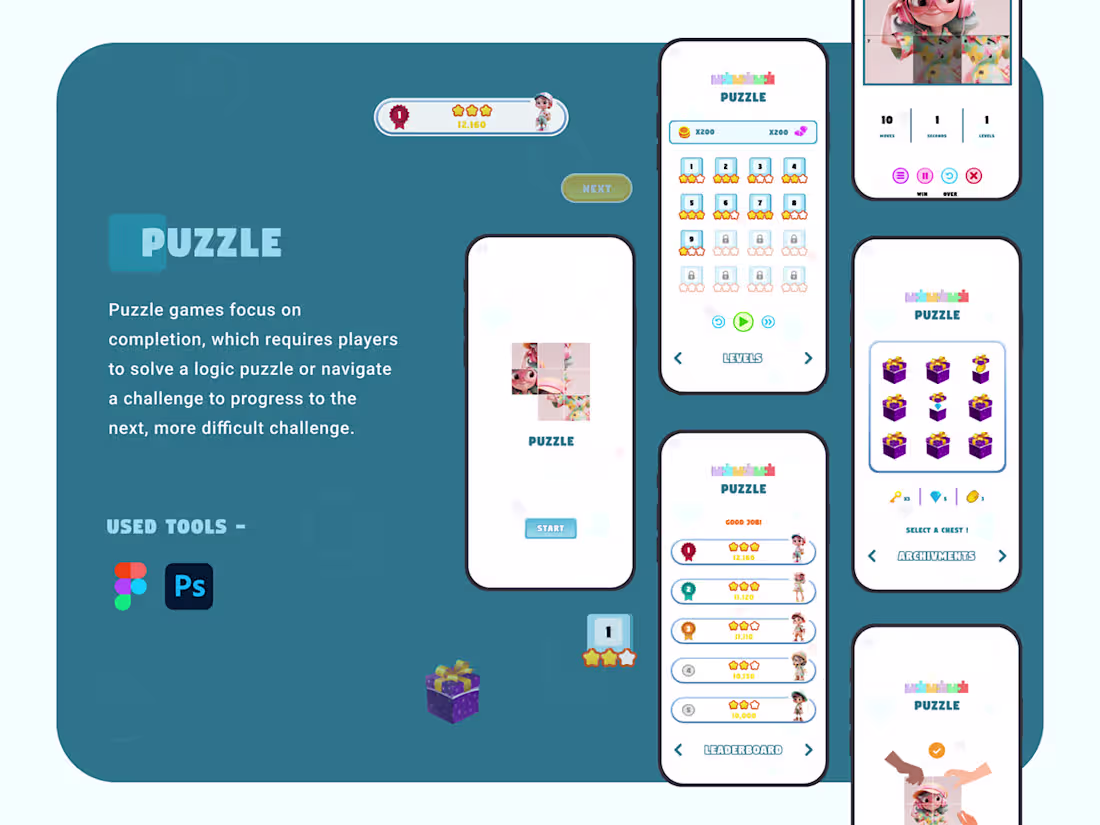 Cover image for Puzzle: Challenge Your Brain with Mind-Bending Puzzles