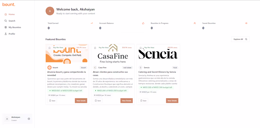 Cover image for Lead Developer for Bount Platform