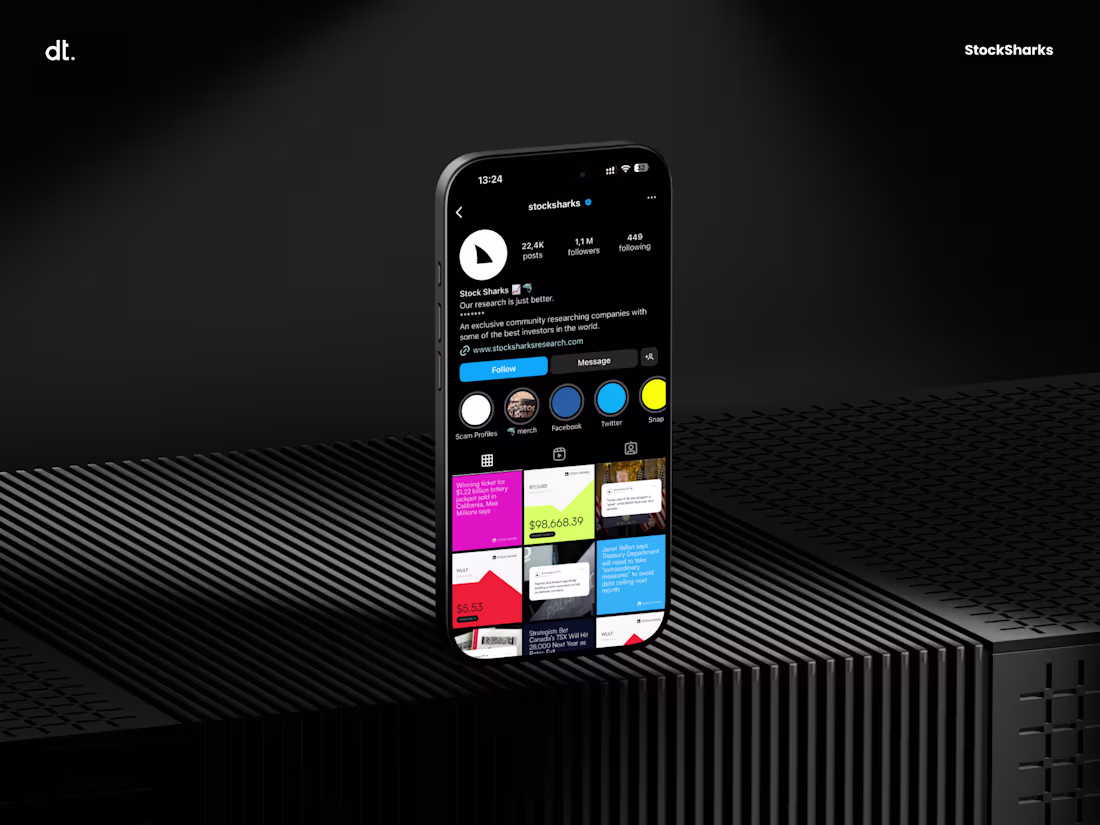 Cover image for Stock Sharks - Instagram Posts