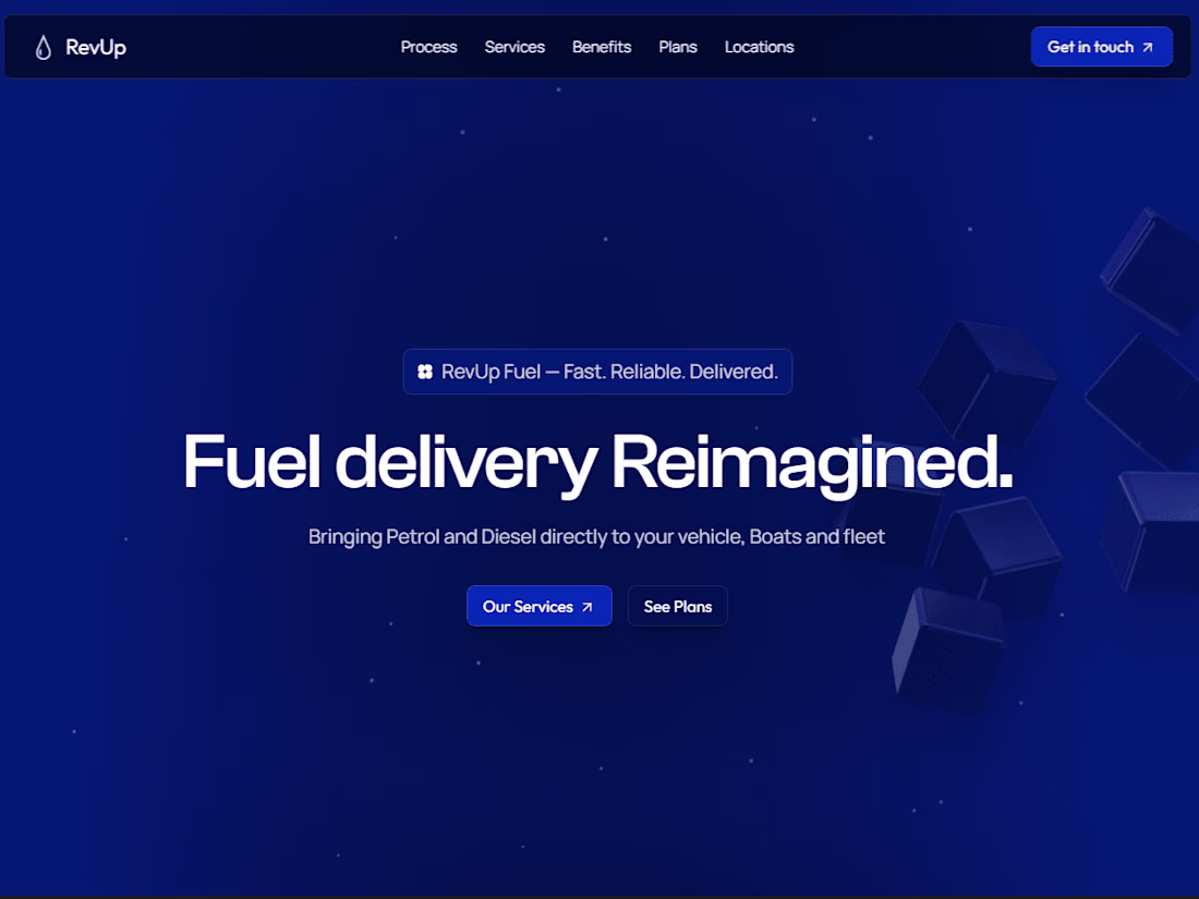 Cover image for RevUp Fuel — Fast. Reliable. Delivered.