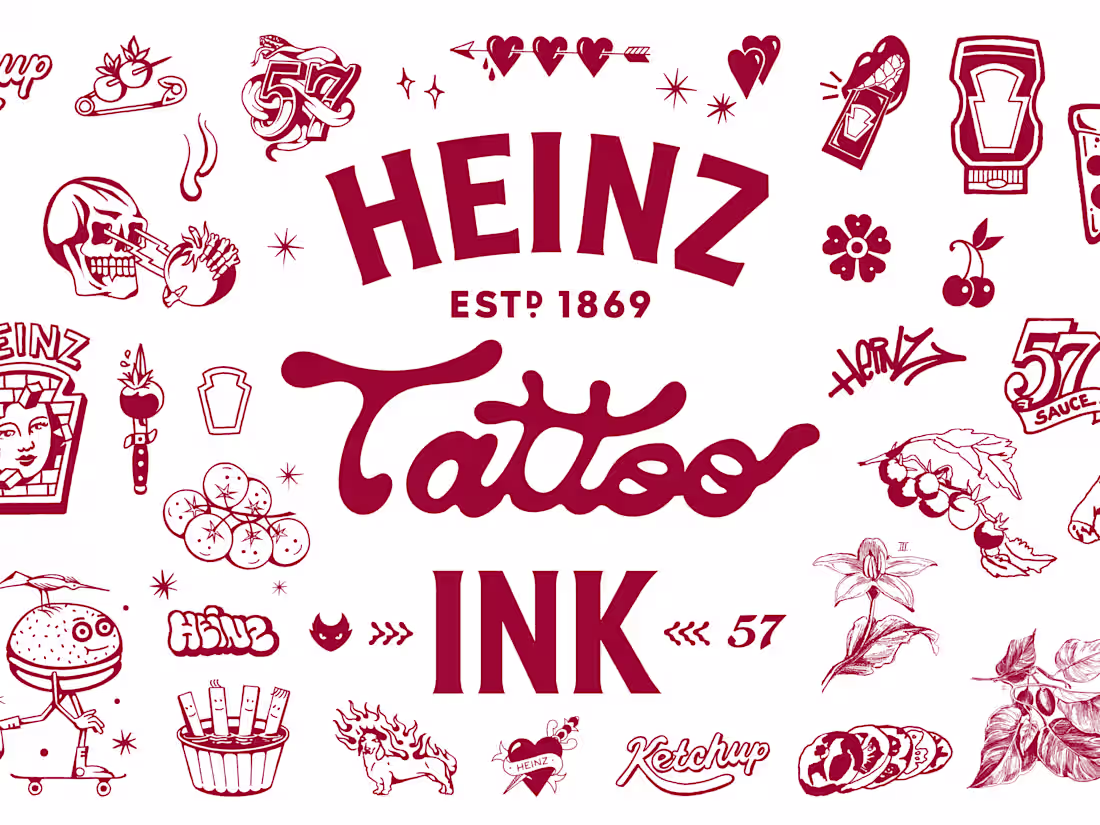 Cover image for Heinz Tattoo Ink — Visual Identity and Art Direction
