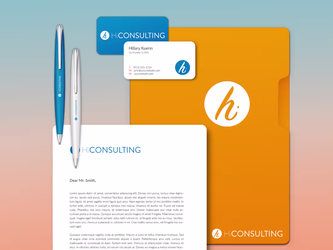 Cover image for HiConsulting — Visual Brand Identity for a Career & Resume Coach