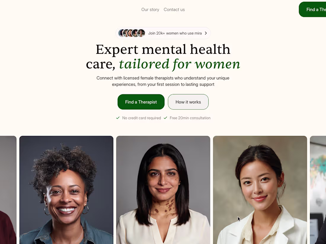 Cover image for  Mira Therapy Platform- Framer Website