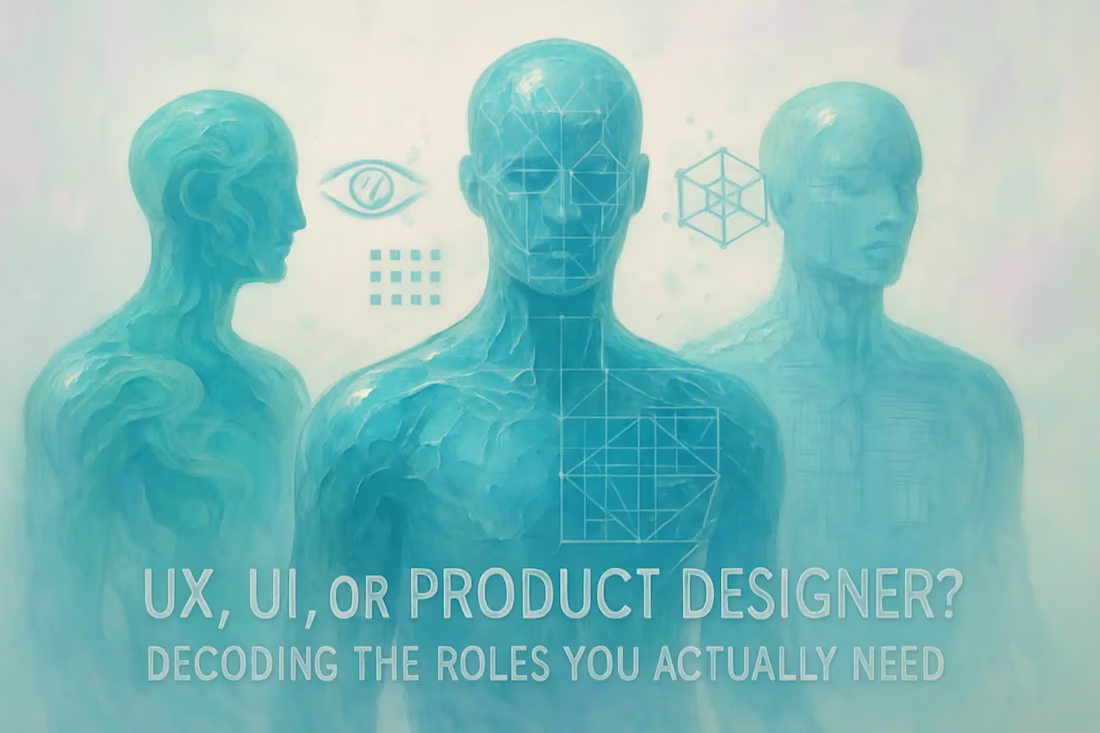 Cover image for UX, UI, or Product Designer? Decoding the Roles You Actually Need