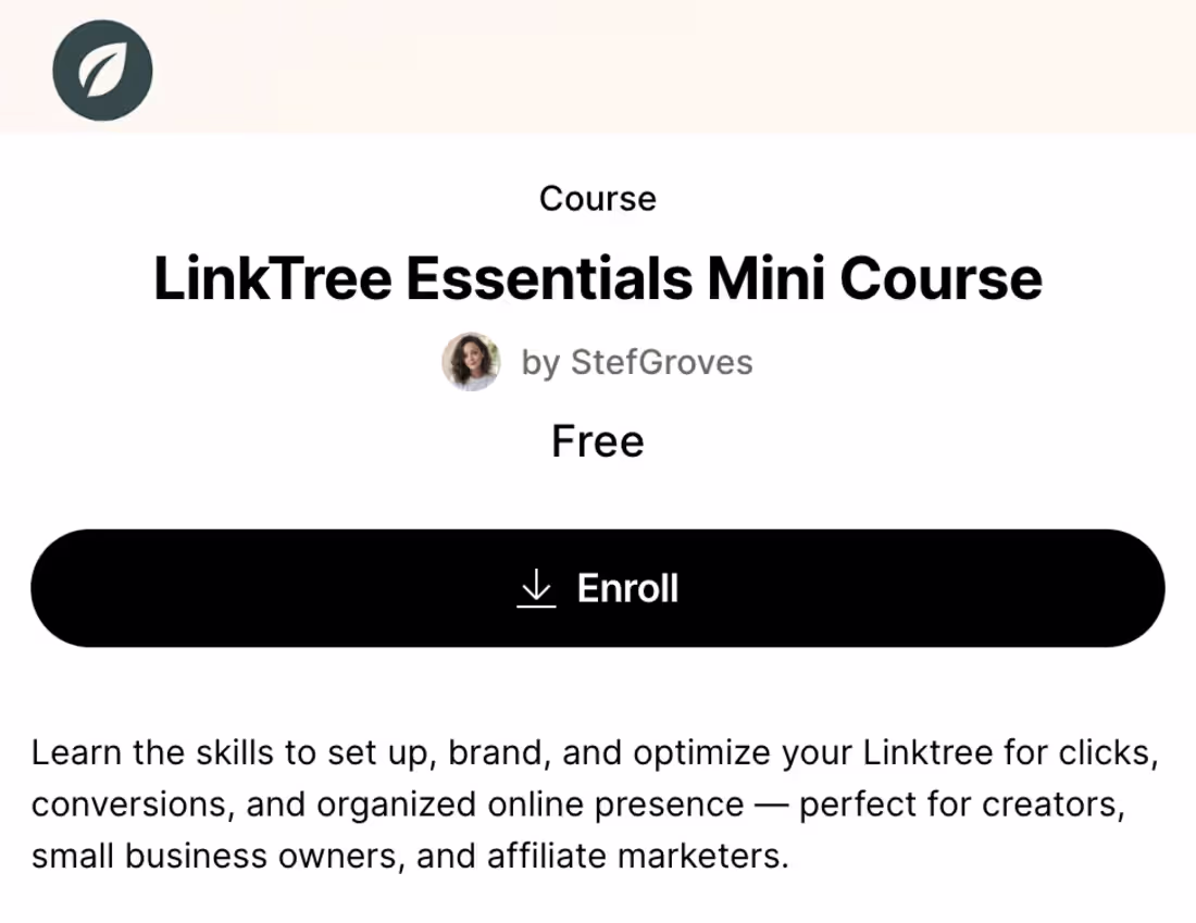 Cover image for Created a free Linktree course