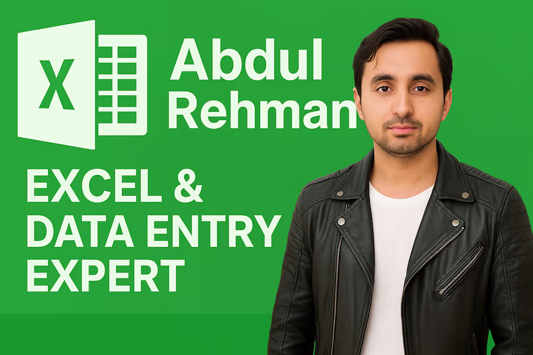 Cover image for I am working on EXCEL & DATA ENTRY EXPERT