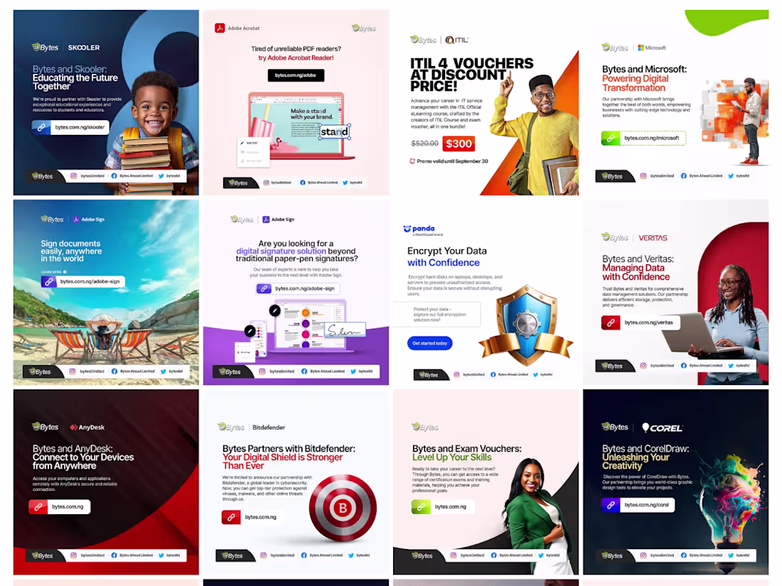 Cover image for Social Media & Paid Ad Creatives — Bytes Ahead Limited