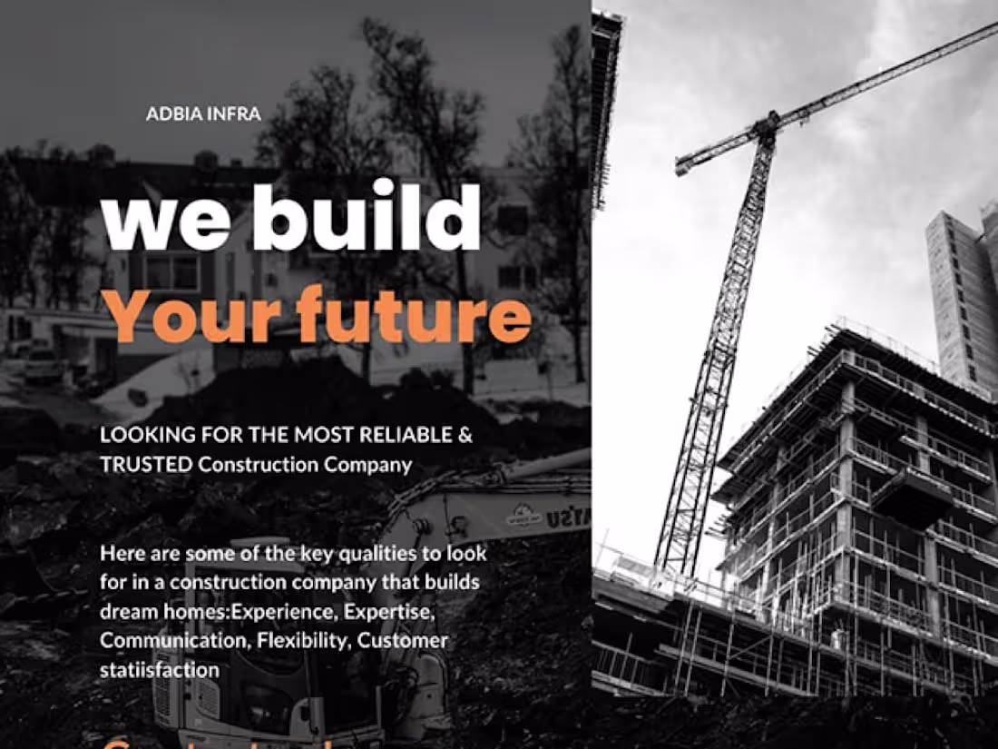 Cover image for Digital marketing & SSM for Infra & Construction Company