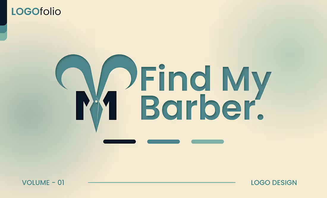Cover image for Logofolio - Find My Barber. on Behance