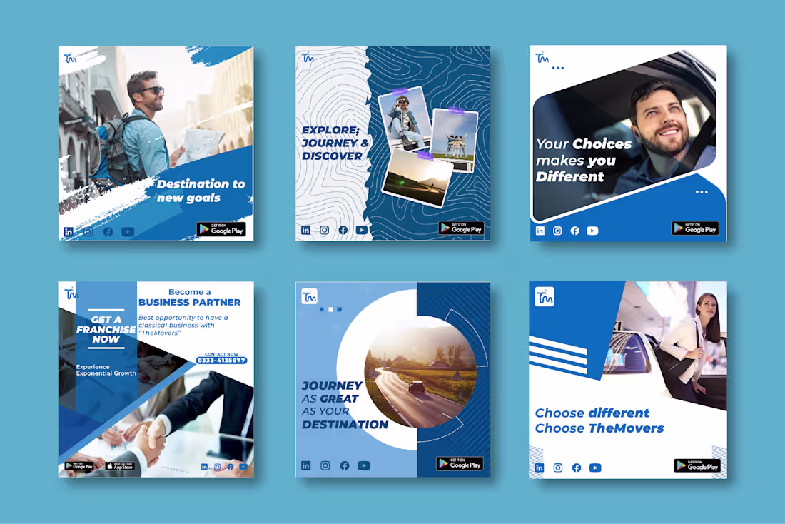 Cover image for social media posts set