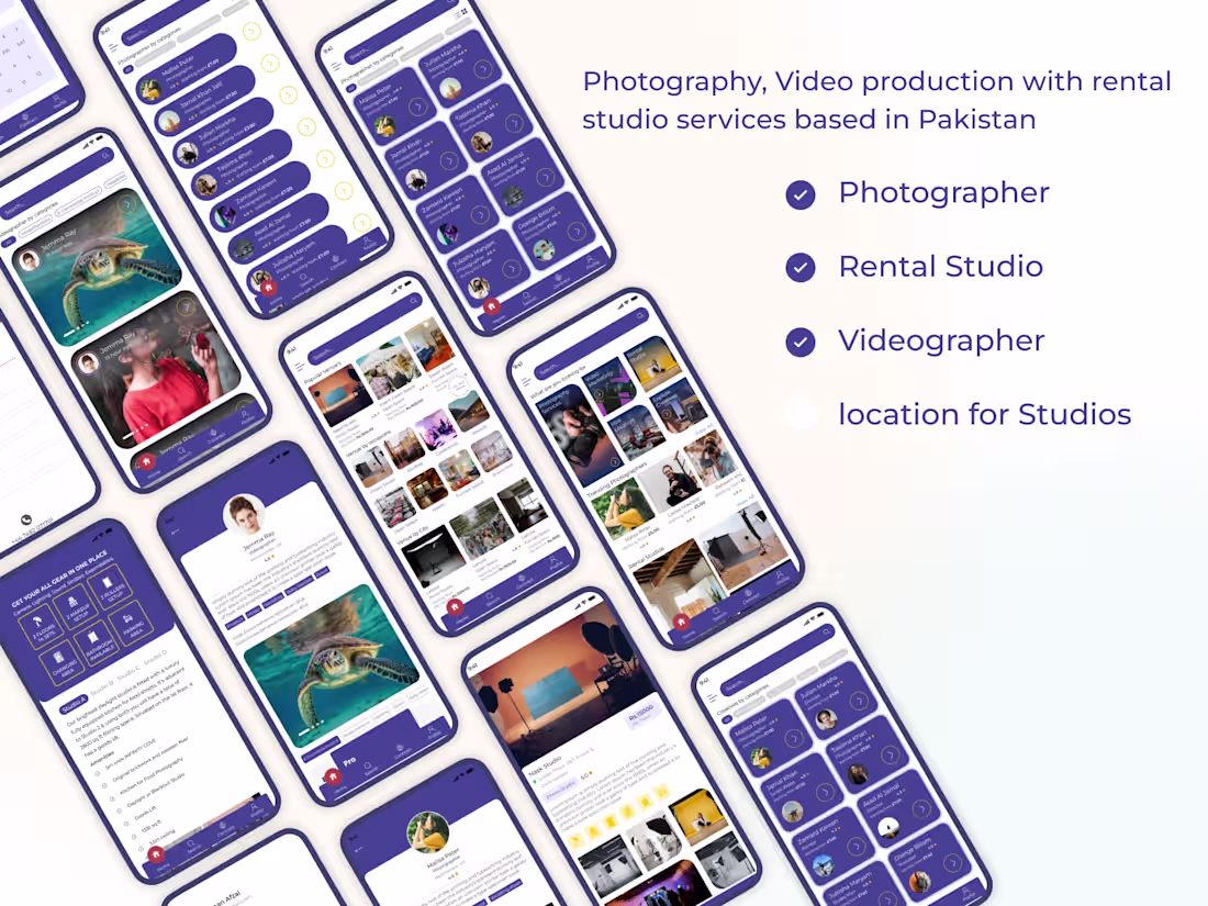 Cover image for Mobile App for photographer and studio booking