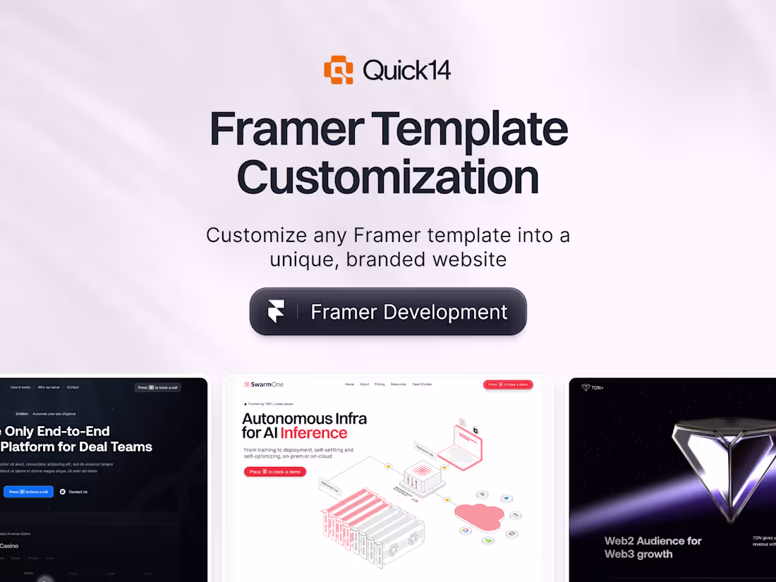 Cover image for Framer Template Customization