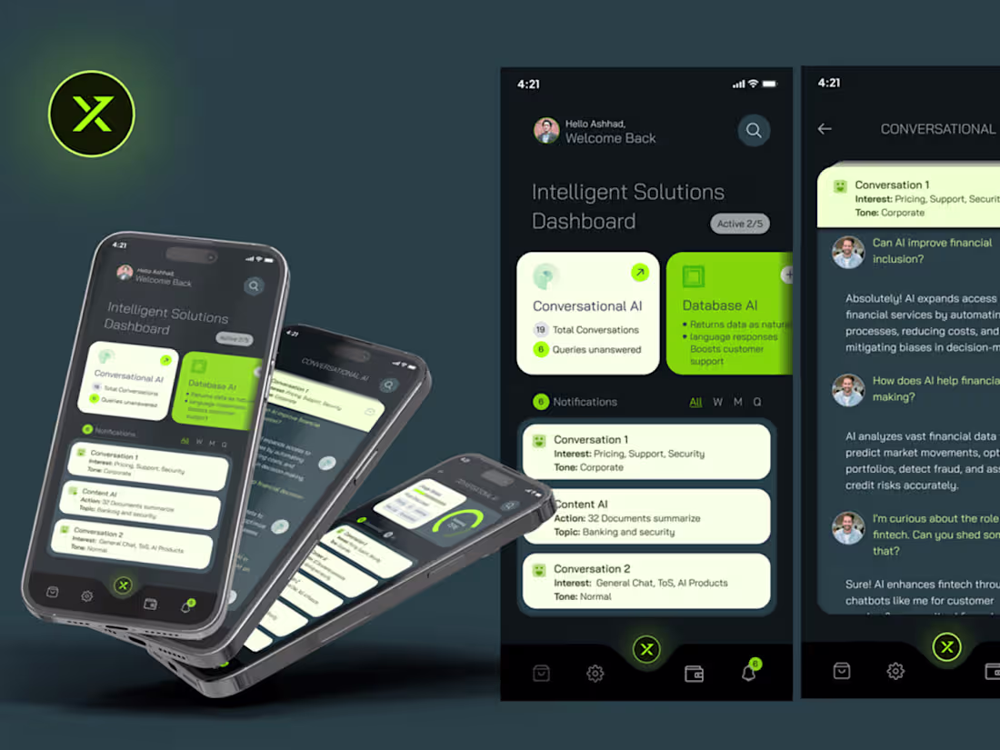 Cover image for FinX.ai - Fintech mobile app UX UI