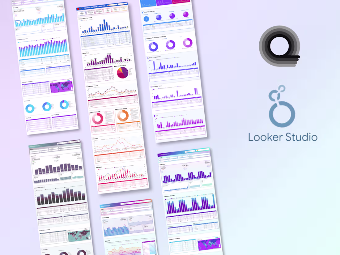 Cover image for Google Analytics Looker Studio Dashboards