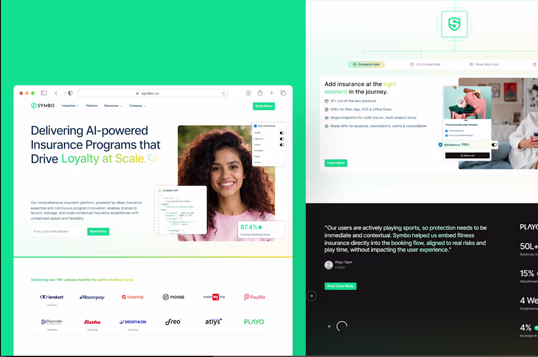 Cover image for Symbo is an embedded insurance