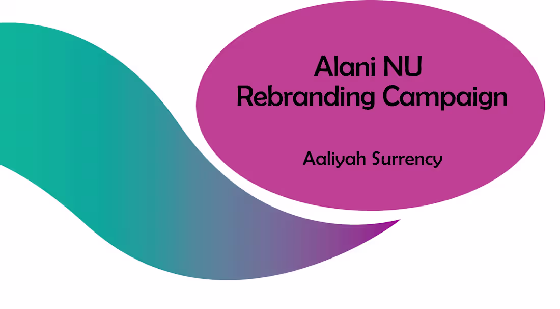 Cover image for Alani NU Rebranding Campaign