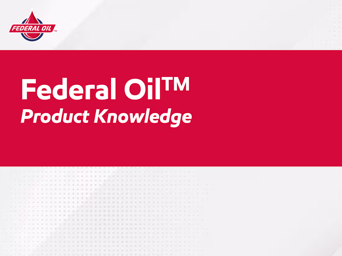 Cover image for Interactive Product Knowledge Presentation for Federal Oil