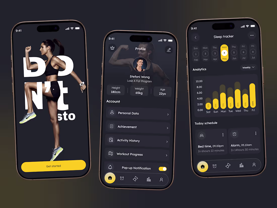 Cover image for AI Fitness Tracker Mobile App UI/UX Design