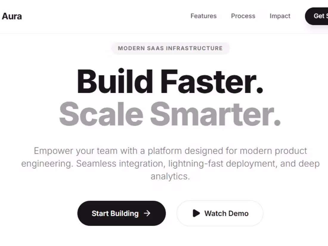 Cover image for Startup Landing Page • Design