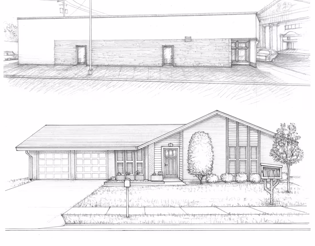 Cover image for Architectural drawings b&w