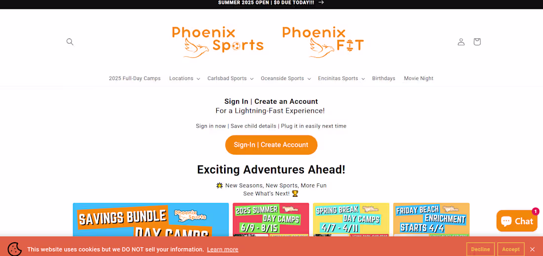 Cover image for GoPhoenix: Kids' Fitness eCommerce Design & Shopify Dev