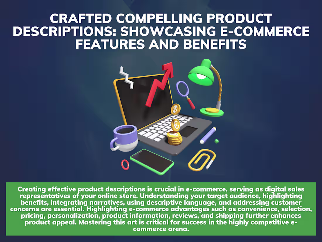Cover image for Compelling Product Descriptions: Showcasing E-commerce