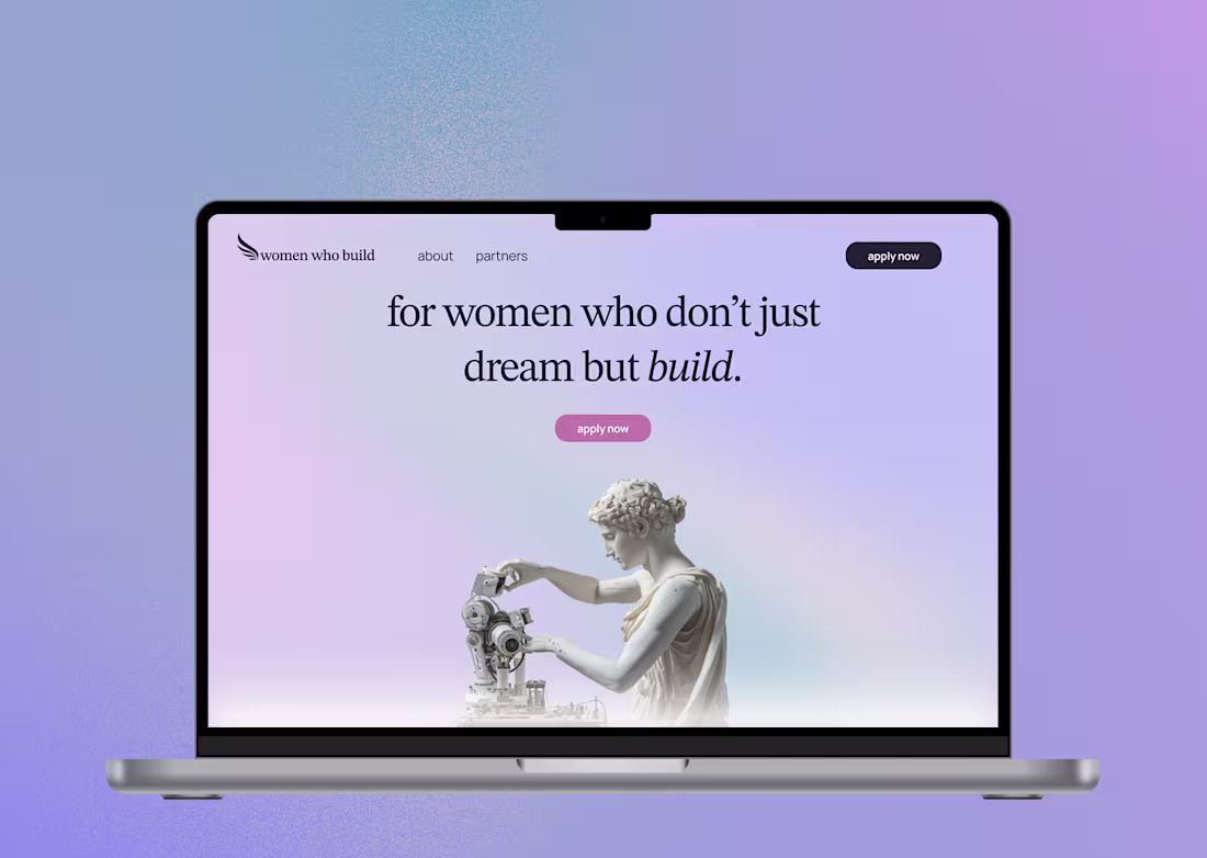 Cover image for Brand Identity and Landing Page Design for Women Who Build