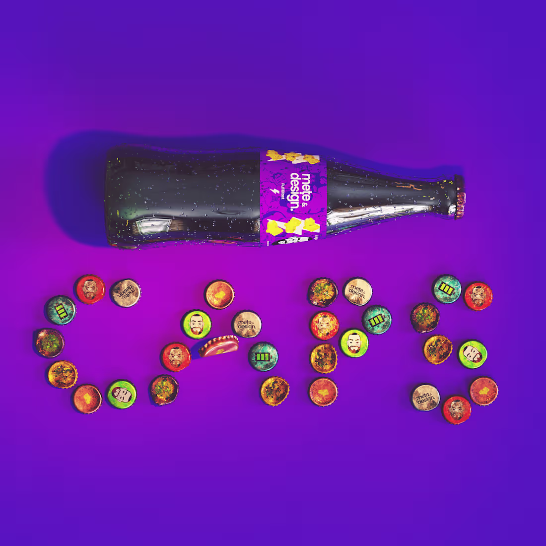 Cover image for Branded Bottle Caps (Rust & Crushed Series)