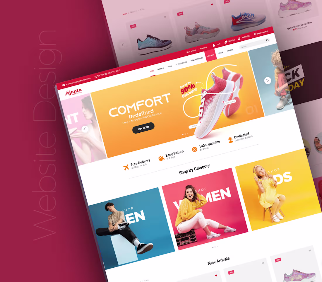 Cover image for Ecommerce Website design