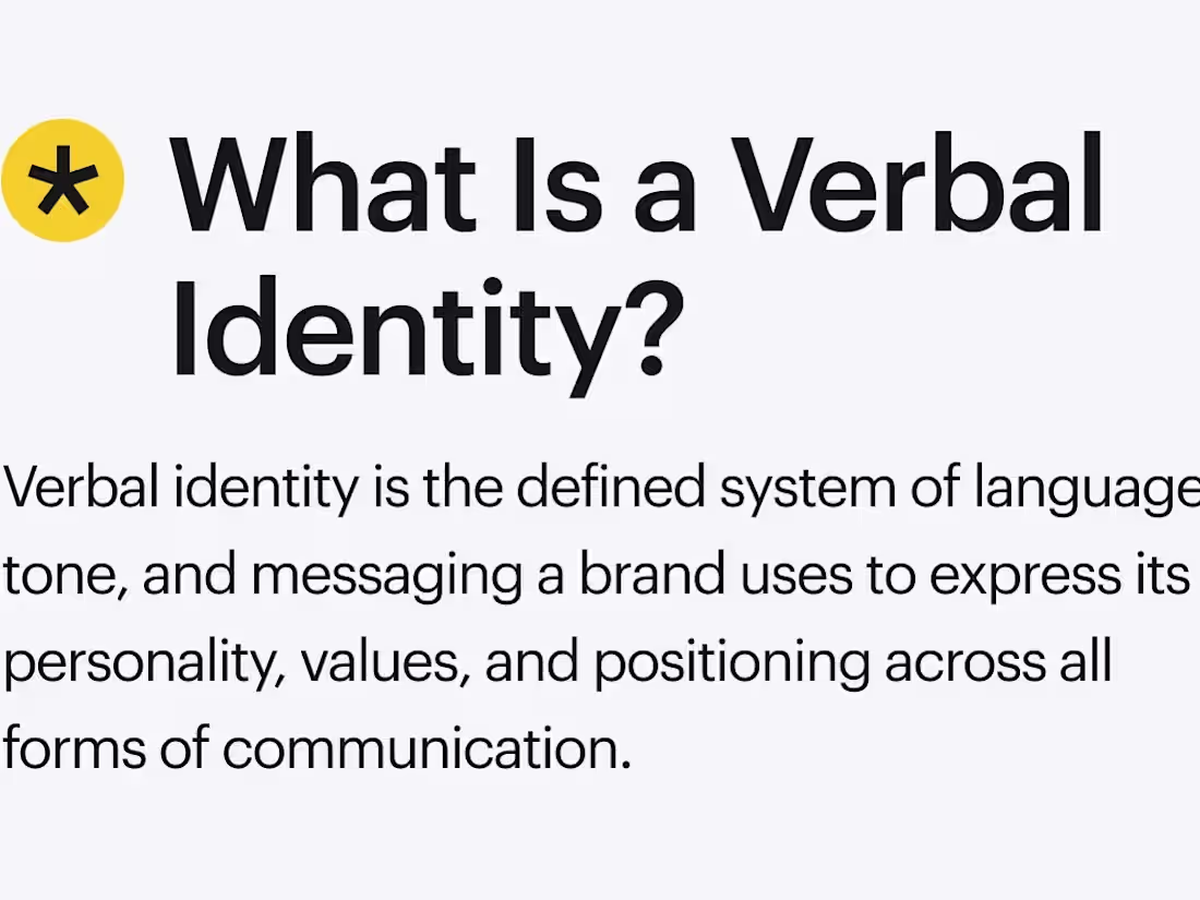 Cover image for Verbal Identity Foundation