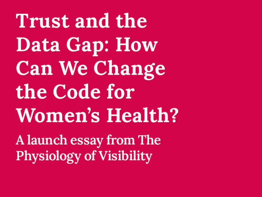 Cover image for The Physiology of Visibility — Essays on Digital Health Inno...