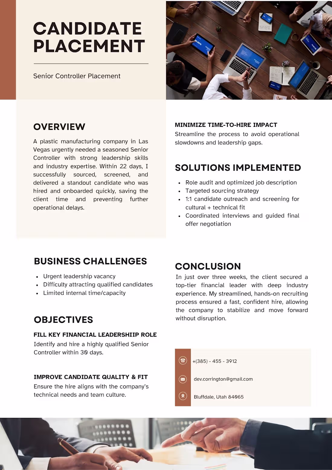 Cover image for Senior Controller Placement