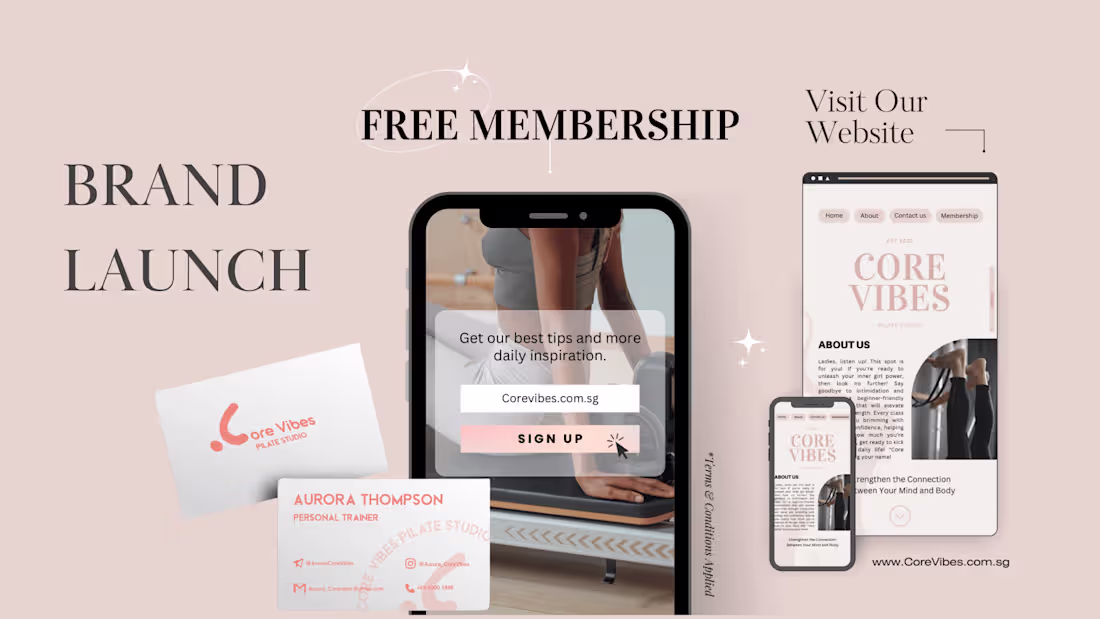 Cover image for Brand Identity Design for Fitness Studio