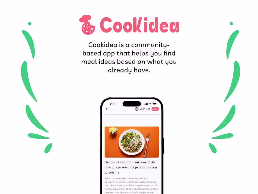 Cover image for Cookidea App UI Design Project
