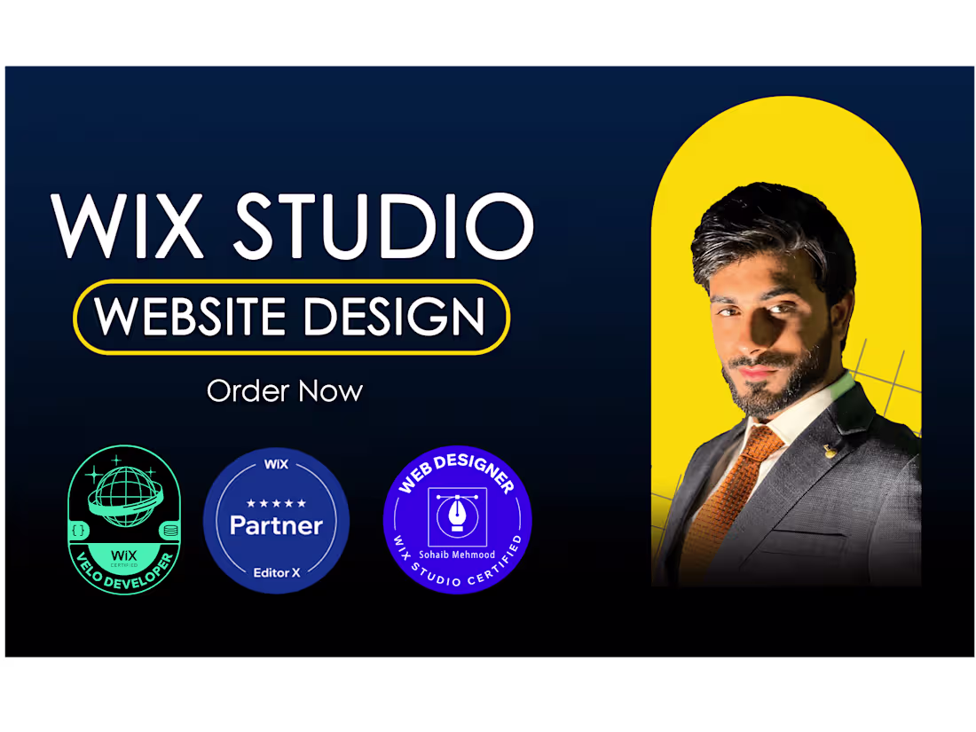 Cover image for Website design and redesign, implementation on Wix studio