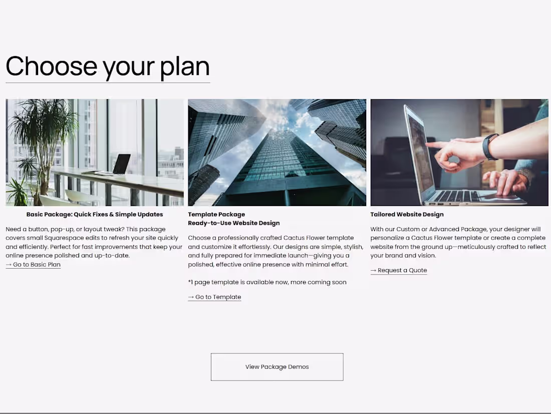 Cover image for Quick Squarespace Website