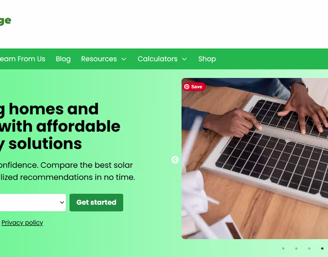 Cover image for Empowering Green Energy: Website for Solaris Surge