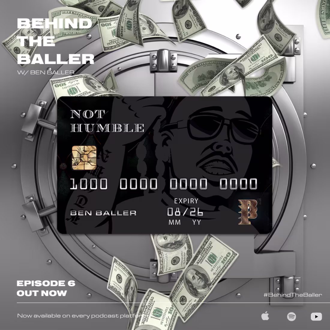 Cover image for BEN BALLER - BEHIND THE BALLER PODCAST EP.6 IG PROMO | Behance