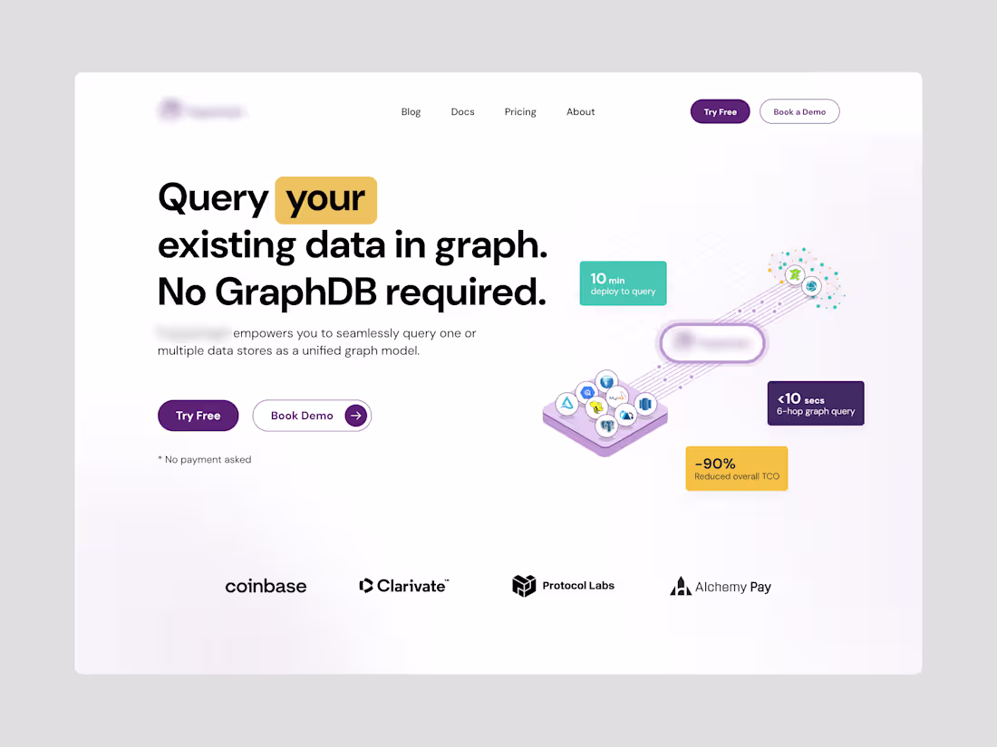 Cover image for SaaS Marketing Website: Graph Query Analytics Engine