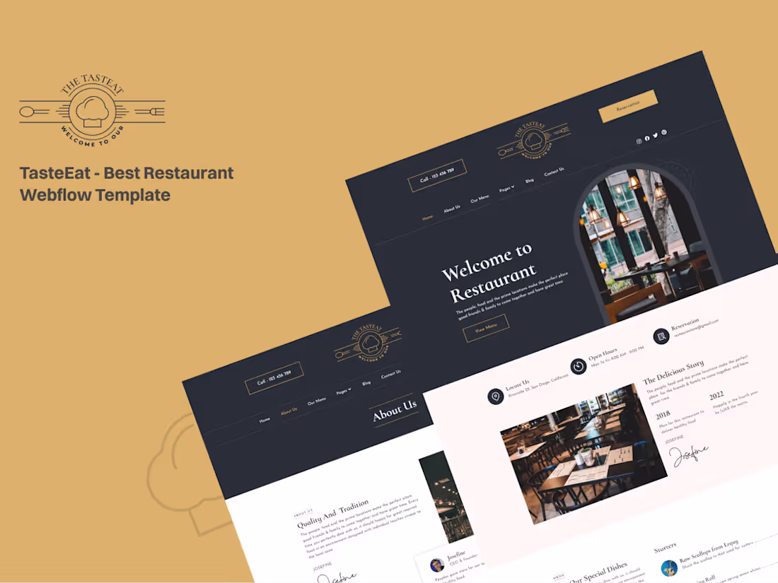 Cover image for The TastEat - Restaurant Website