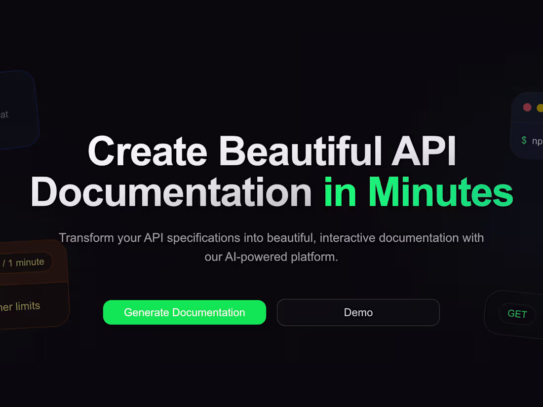Cover image for Clariodocs | API Documentation Generator